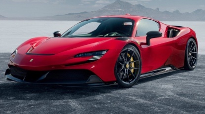 2020-UP Ferrari SF90 Stradale Splitter Front Lip Dry Carbon Fiber N Series Bodykit