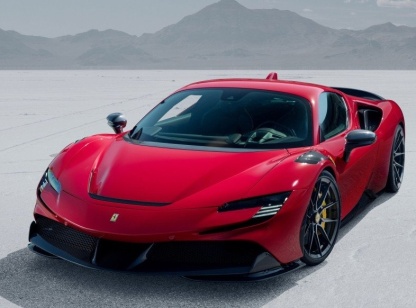 2020-UP Ferrari SF90 Stradale Splitter Front Lip Dry Carbon Fiber N Series Bodykit
