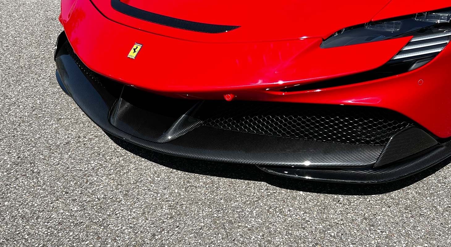 2020-UP Ferrari SF90 Stradale Splitter Front Lip Dry Carbon Fiber N Series Bodykit
