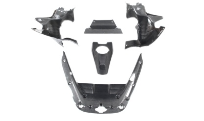 2020-UP Ferrari SF90 Stradale Engine Interior with Cooling Mesh Dry Carbon Fiber OEM Series Bodykit