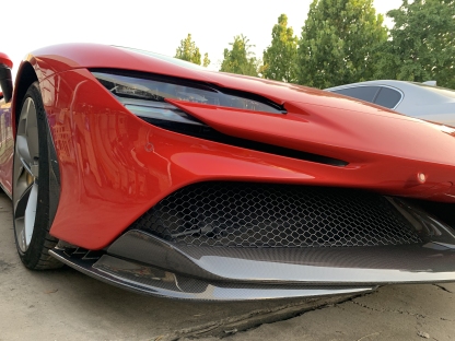 2020-UP Ferrari SF90 Stradale Splitter Front Lip Dry Carbon Fiber OEM Series Bodykit