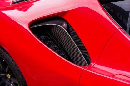 2020-UP Ferrari SF90 Stradale Qaurter Panel Side Scoops Dry Carbon Fiber OEM Series Bodykit