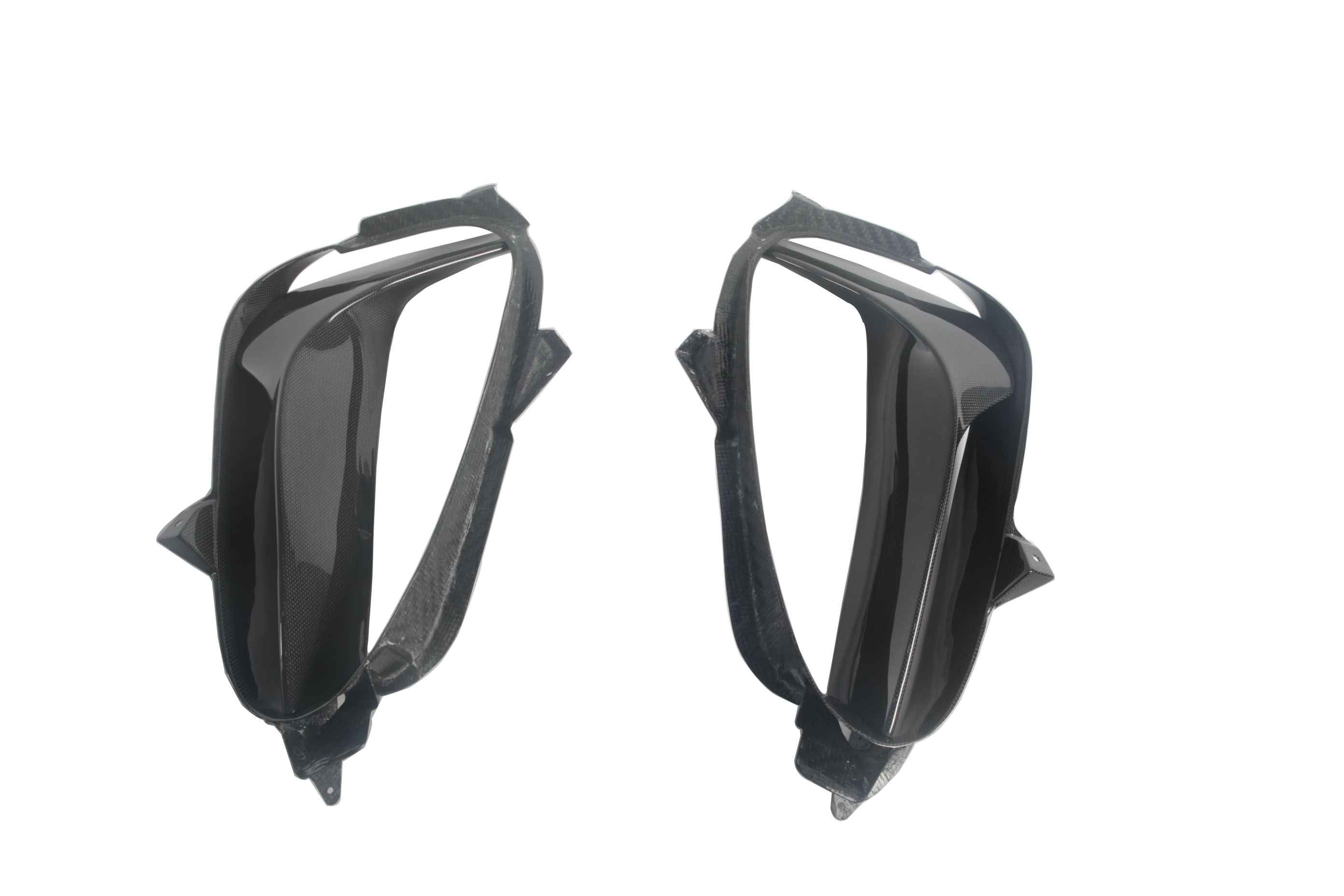 2020-UP Ferrari SF90 Stradale Qaurter Panel Side Scoops Dry Carbon Fiber OEM Series Bodykit