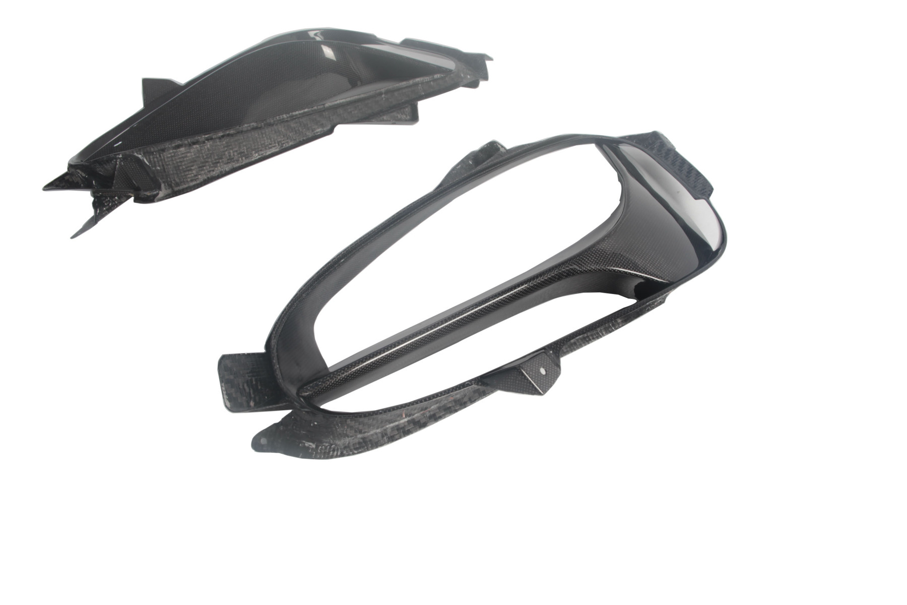2020-UP Ferrari SF90 Stradale Qaurter Panel Side Scoops Dry Carbon Fiber OEM Series Bodykit