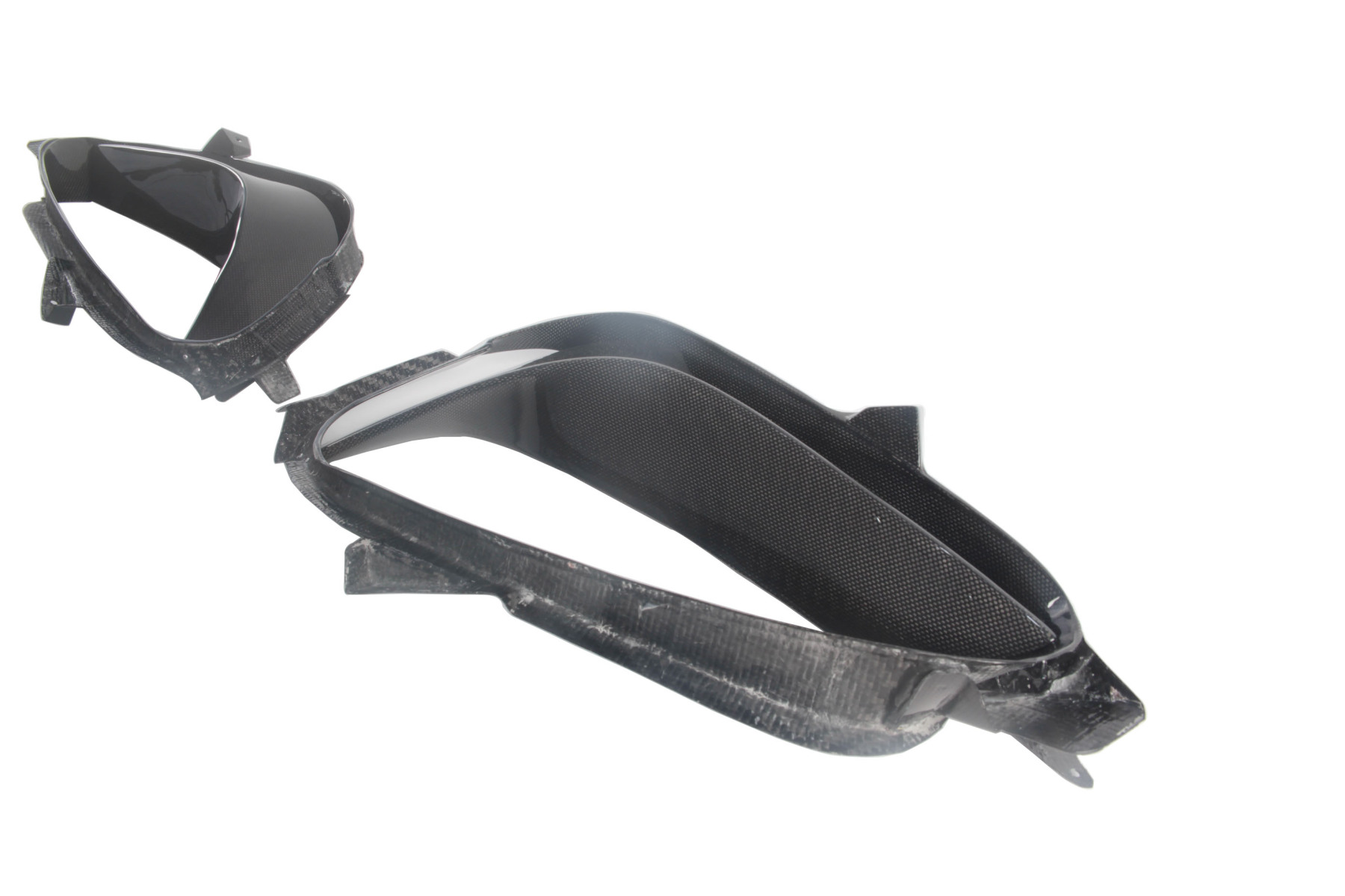 2020-UP Ferrari SF90 Stradale Qaurter Panel Side Scoops Dry Carbon Fiber OEM Series Bodykit