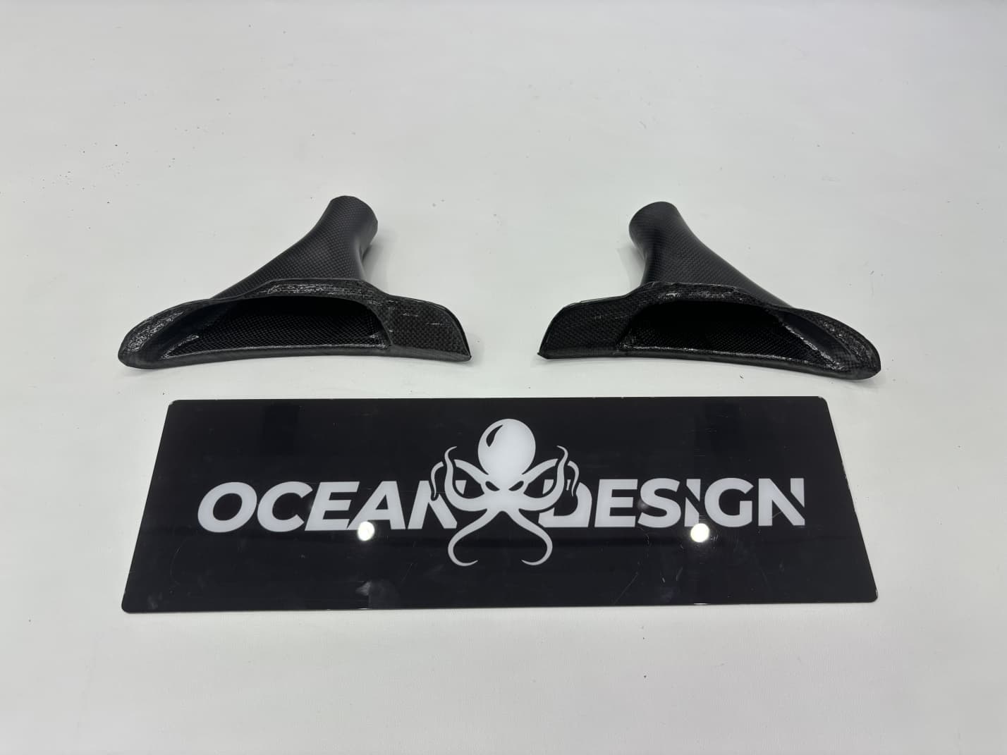 2020-UP Ferrari SF90 Stradale Qaurter Panel Side Scoops Dry Carbon Fiber OEM Series Bodykit