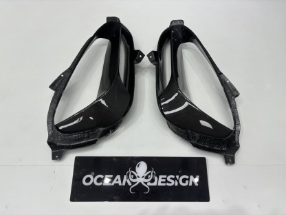 2020-UP Ferrari SF90 Stradale Qaurter Panel Side Scoops Dry Carbon Fiber OEM Series Bodykit