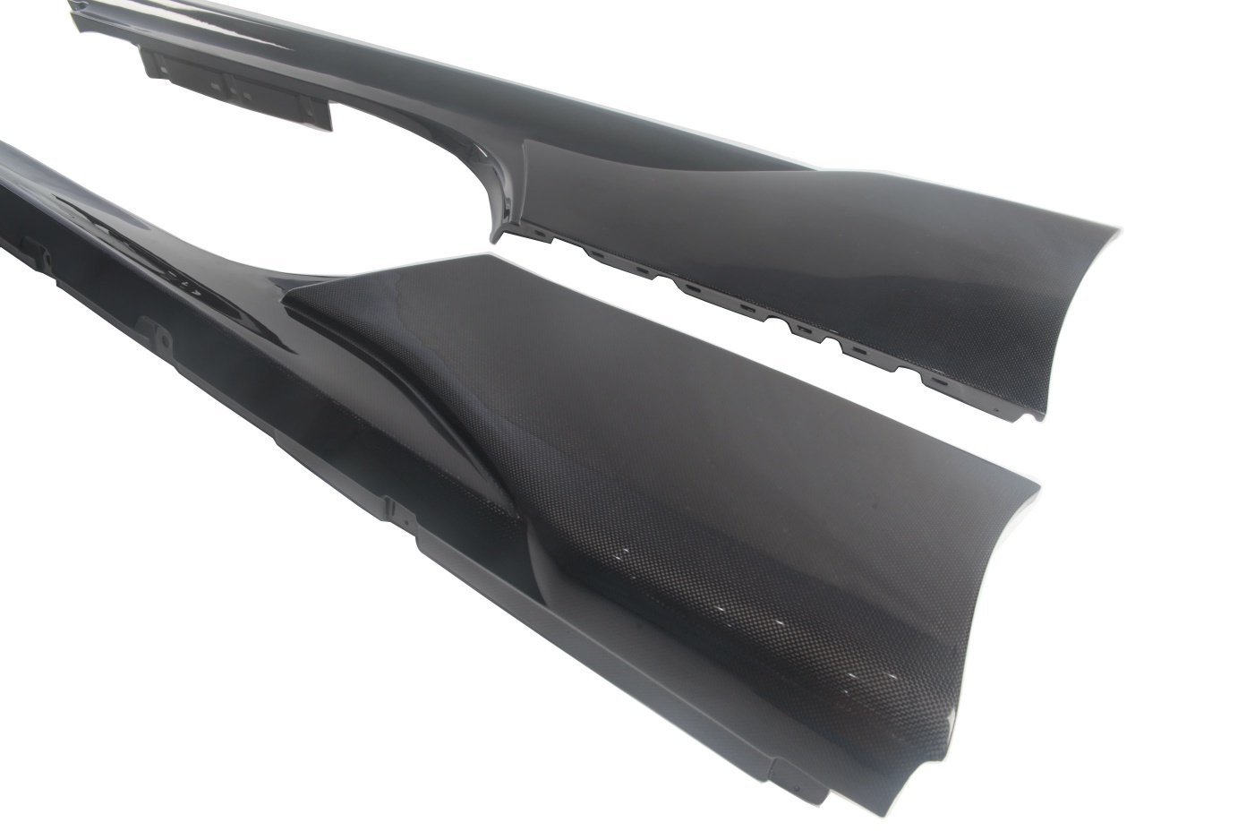 2020-UP Ferrari SF90 Stradale Side Skirts Dry Carbon Fiber OEM Series Bodykit
