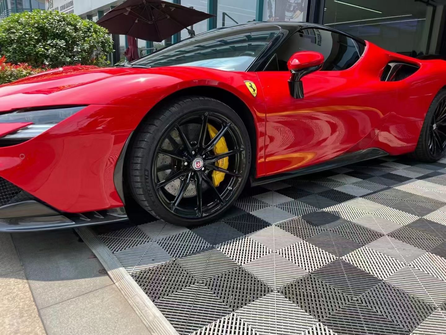2020-UP Ferrari SF90 Stradale Side Skirts Dry Carbon Fiber OEM Series Bodykit