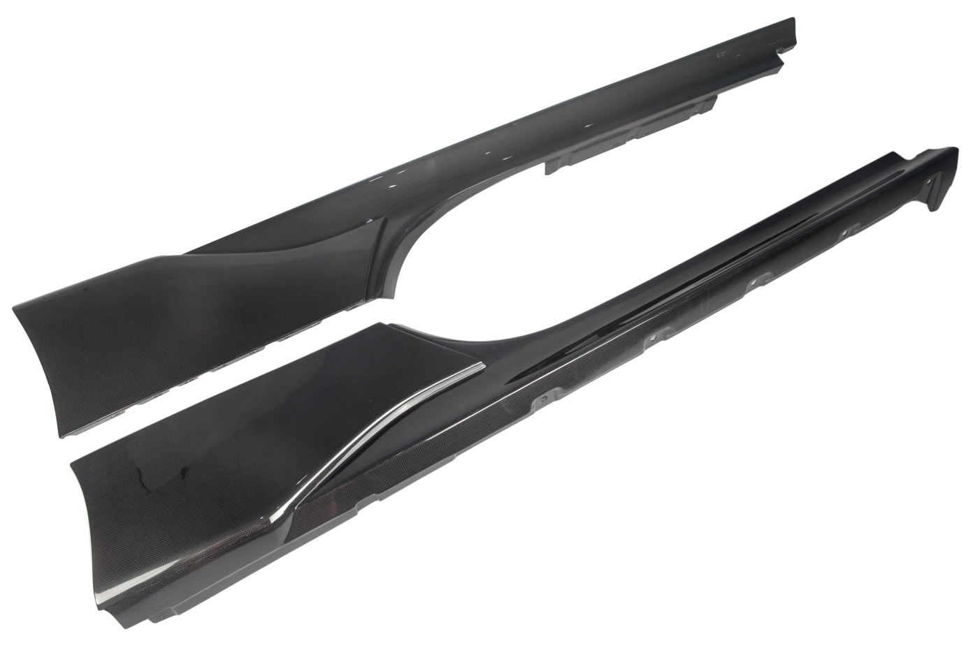 2020-UP Ferrari SF90 Stradale Side Skirts Dry Carbon Fiber OEM Series Bodykit