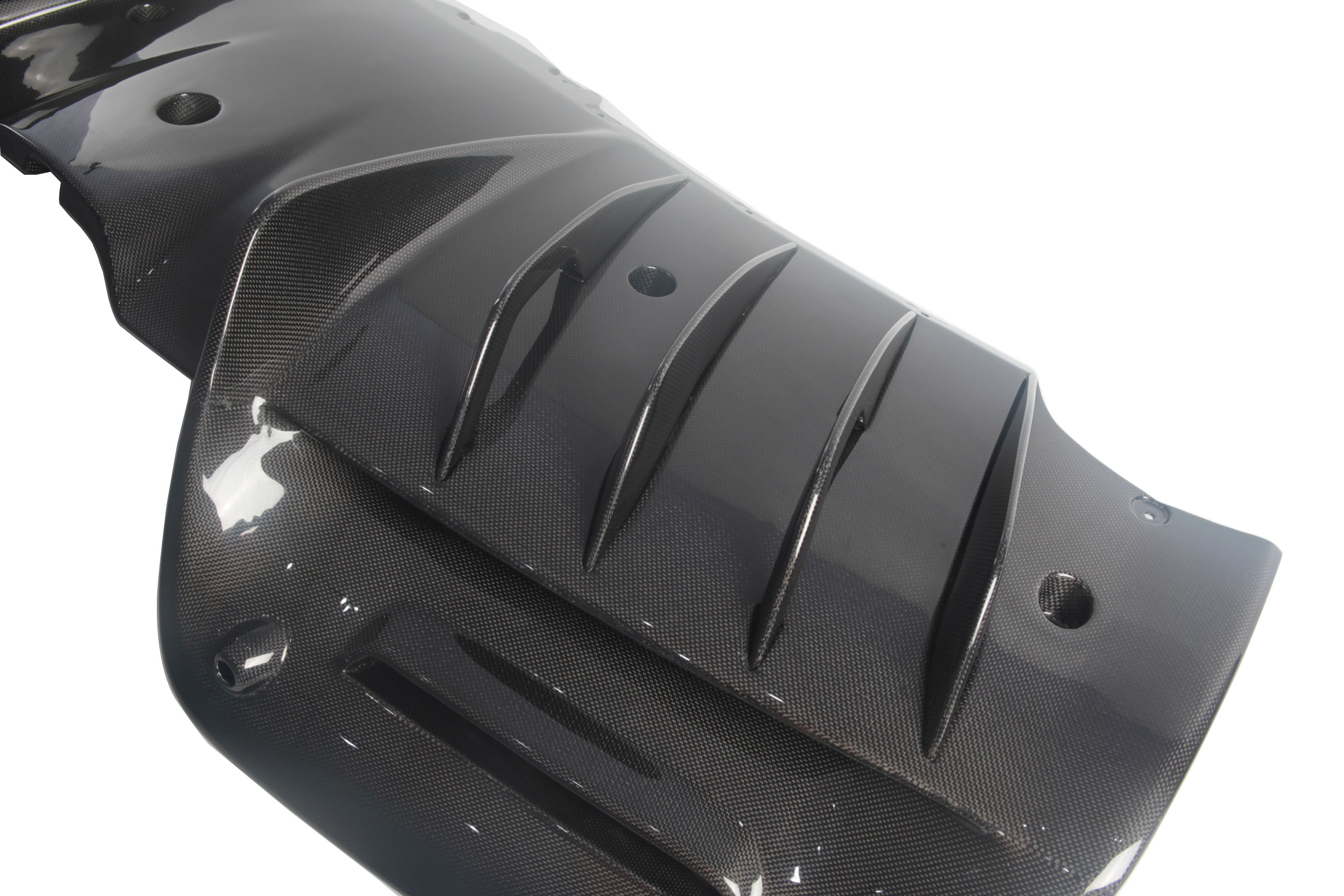 2020-UP Ferrari SF90 Stradale Rear Diffuser Dry Carbon Fiber OEM Series Bodykit