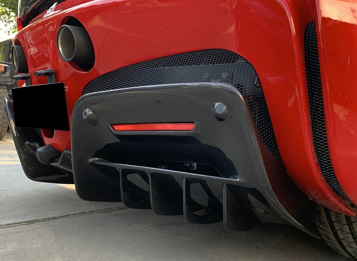 2020-UP Ferrari SF90 Stradale Rear Diffuser Dry Carbon Fiber OEM Series Bodykit