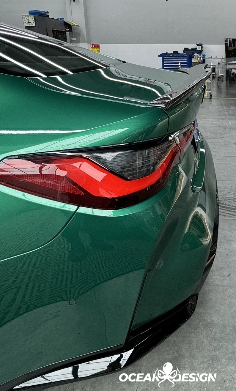 2021–2025 BMW M3 (G80) / M4 (G82) MT Style Dry Carbon Rear Spoiler