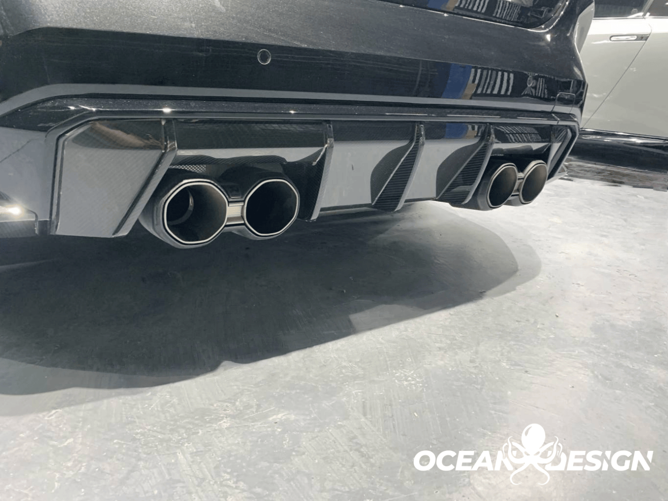 2021-UP BMW M3 G80 M4 G82 V-Style Dry Carbon Rear Diffuser