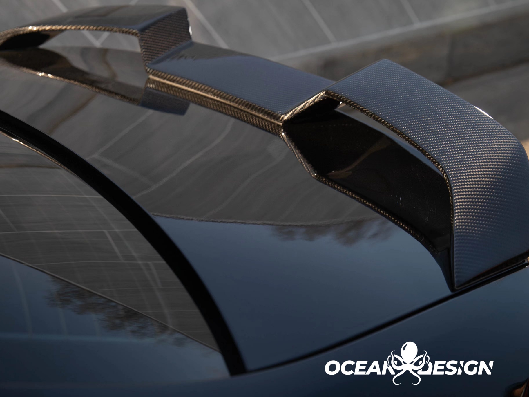 2021-UP BMW M3 G80 M4 G82 V-Style Dry Carbon Rear Spoiler