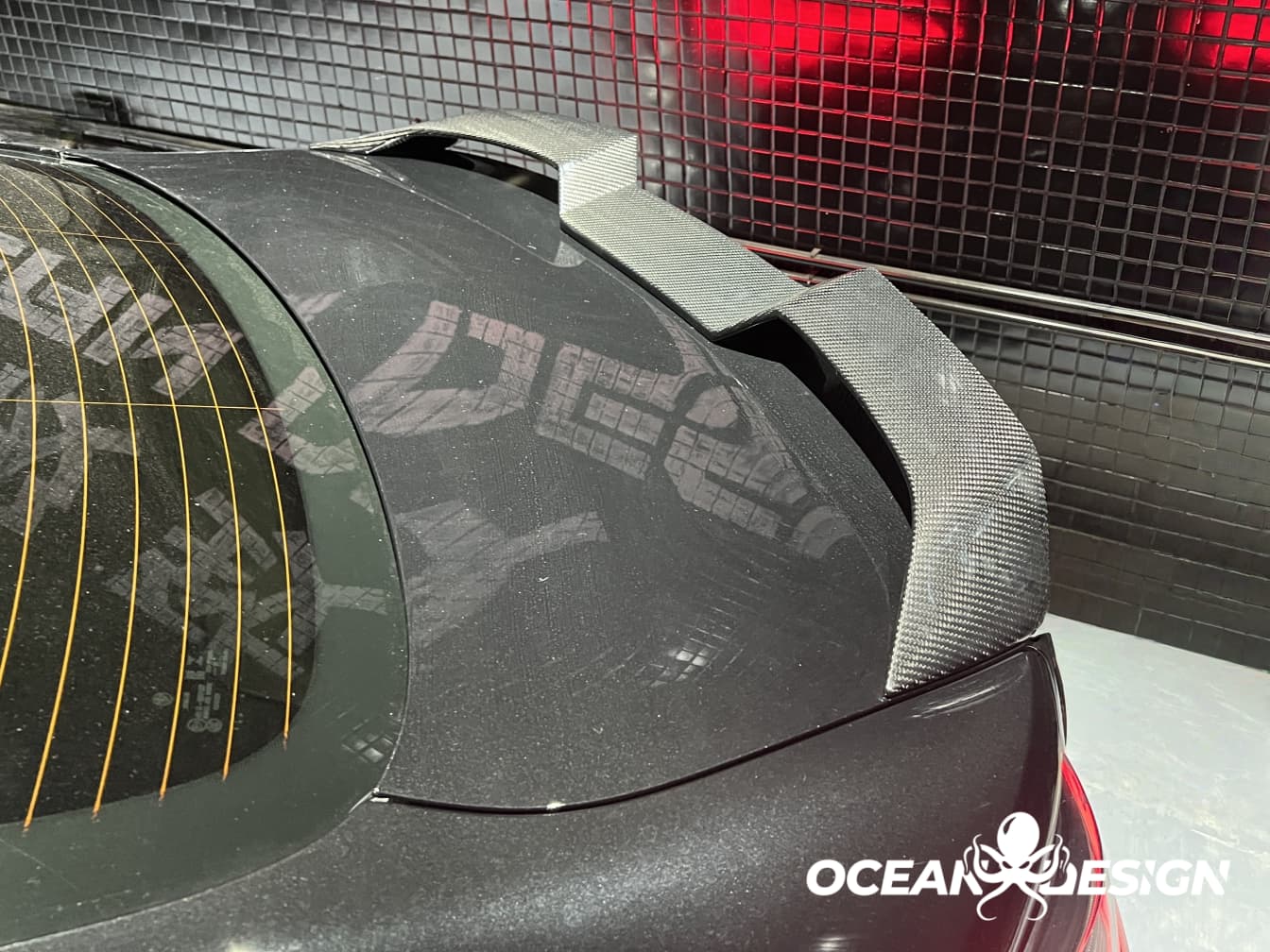 2021-UP BMW M3 G80 M4 G82 V-Style Dry Carbon Rear Spoiler