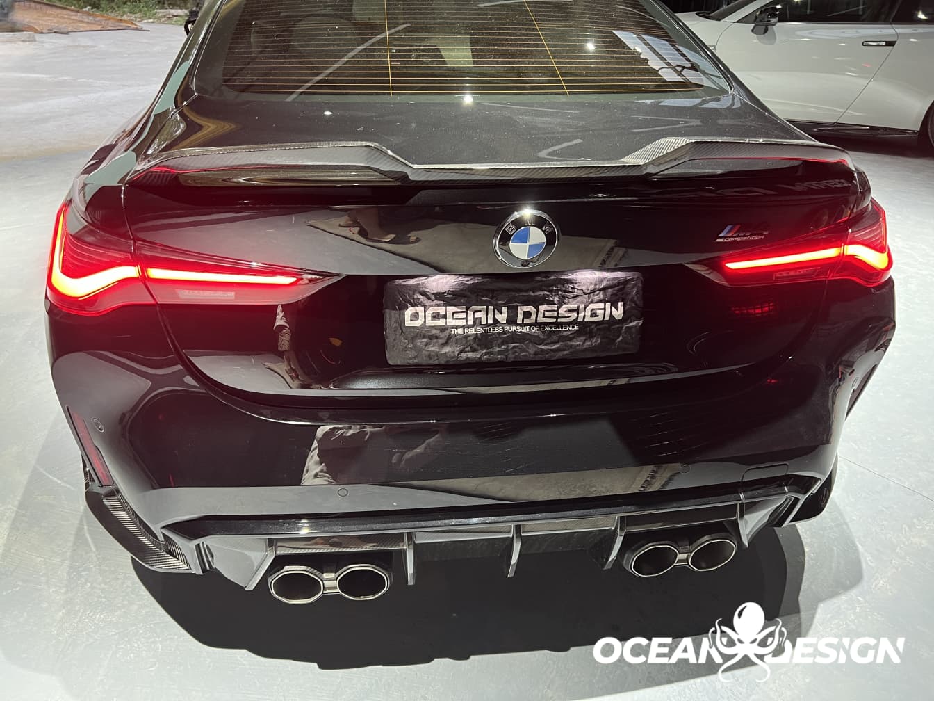 2021-UP BMW M3 G80 M4 G82 V-Style Dry Carbon Rear Spoiler