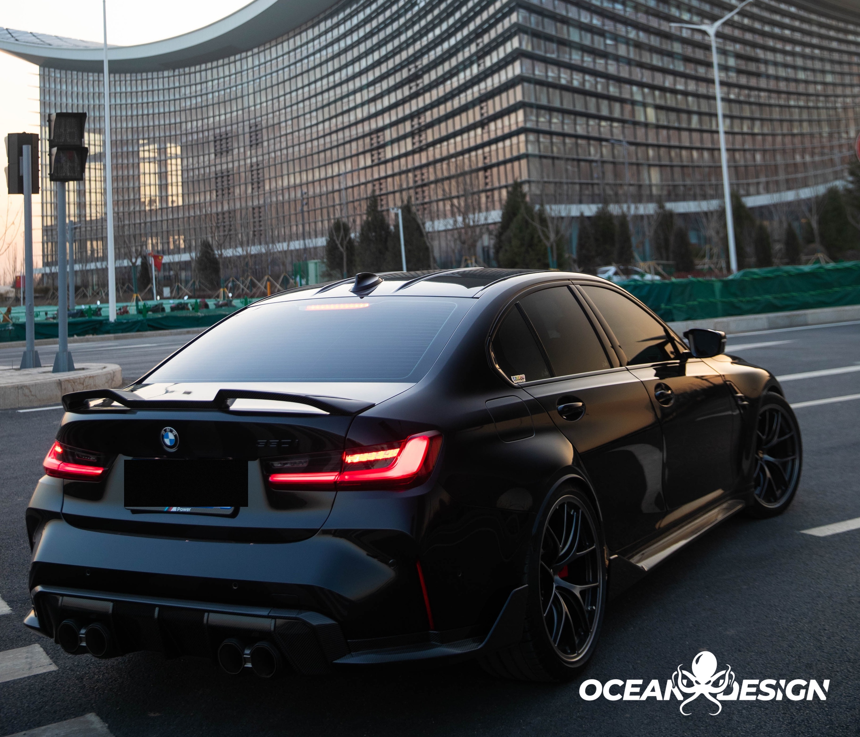 2021-UP BMW M3 G80 M4 G82 V-Style Dry Carbon Rear Spoiler