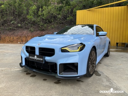 2023-2025 BMW G87 M2 AP Style Dry Carbon Fiber Front Kidney Grilles