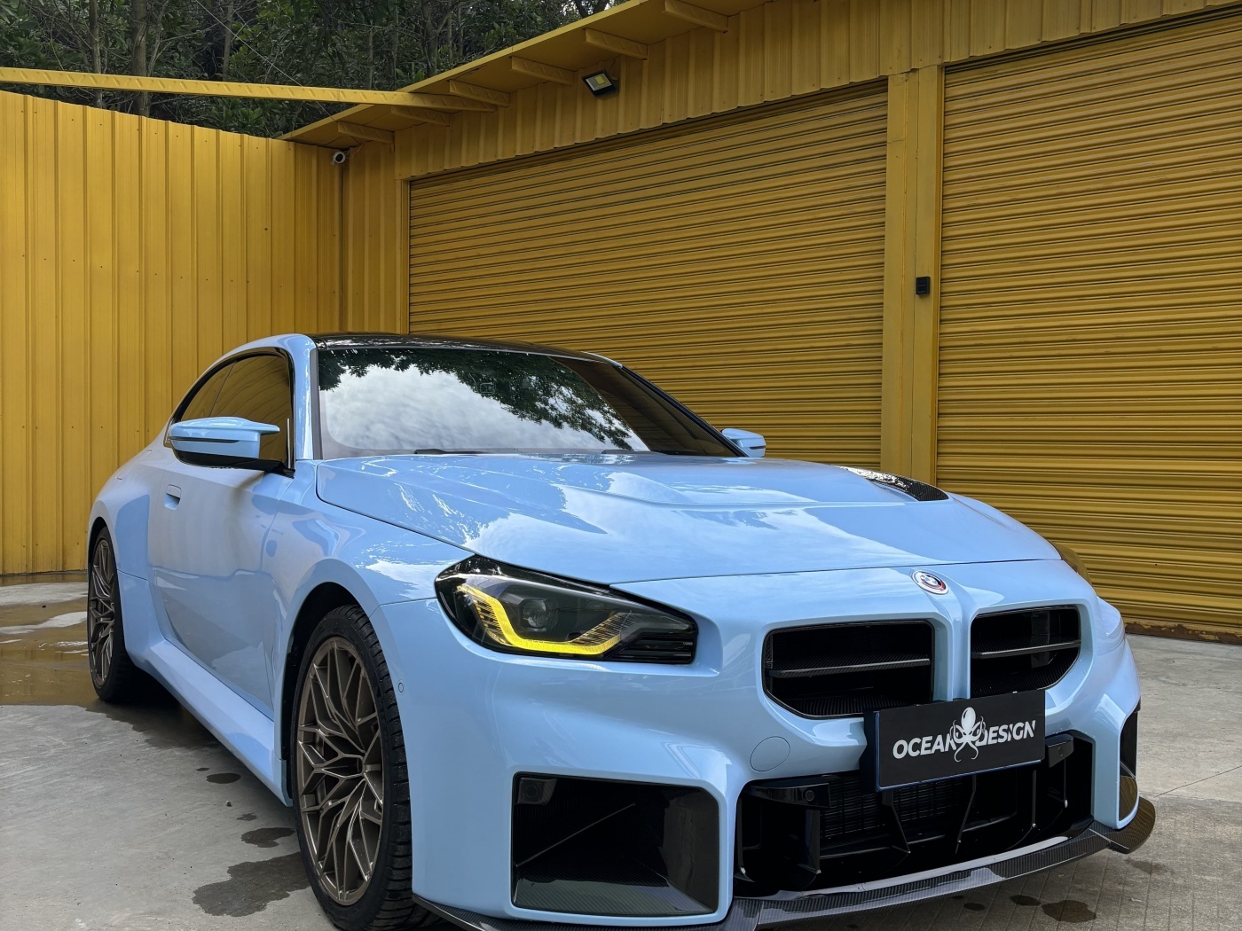 2023-2025 BMW G87 M2 AP Style Dry Carbon Fiber Upper Front Lip Spoiler