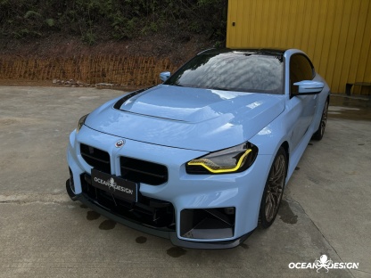 2023-2025 BMW G87 M2 AP Style Dry Carbon Fiber Front Kidney Grilles