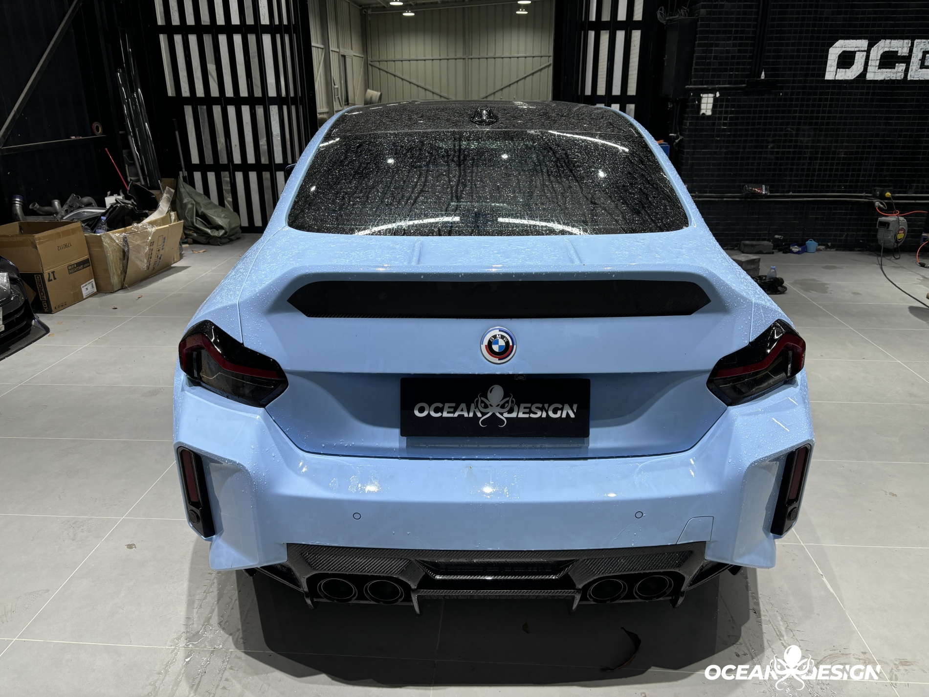 2023-2025 BMW G87 M2 AP Style Upper Rear Diffuser Dry Carbon Fiber
