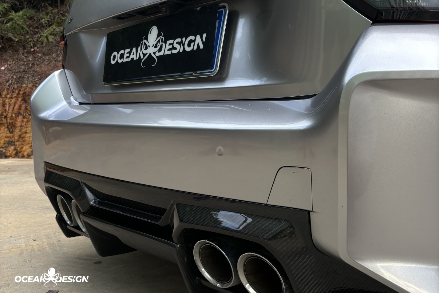 2023-2025 BMW G87 M2 AP Style Lower Rear Diffuser Dry Carbon Fiber