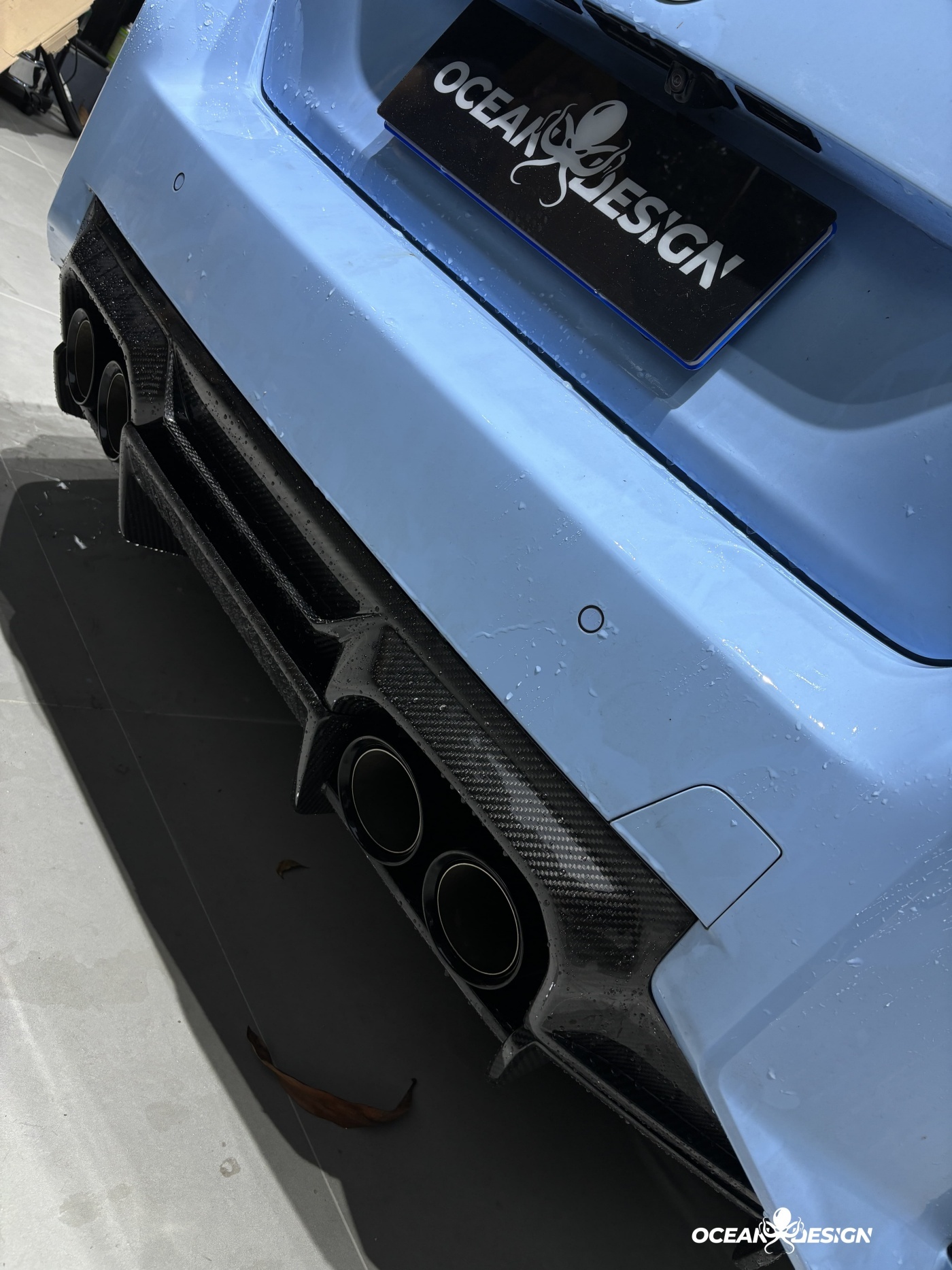 2023-2025 BMW G87 M2 AP Style Lower Rear Diffuser Dry Carbon Fiber