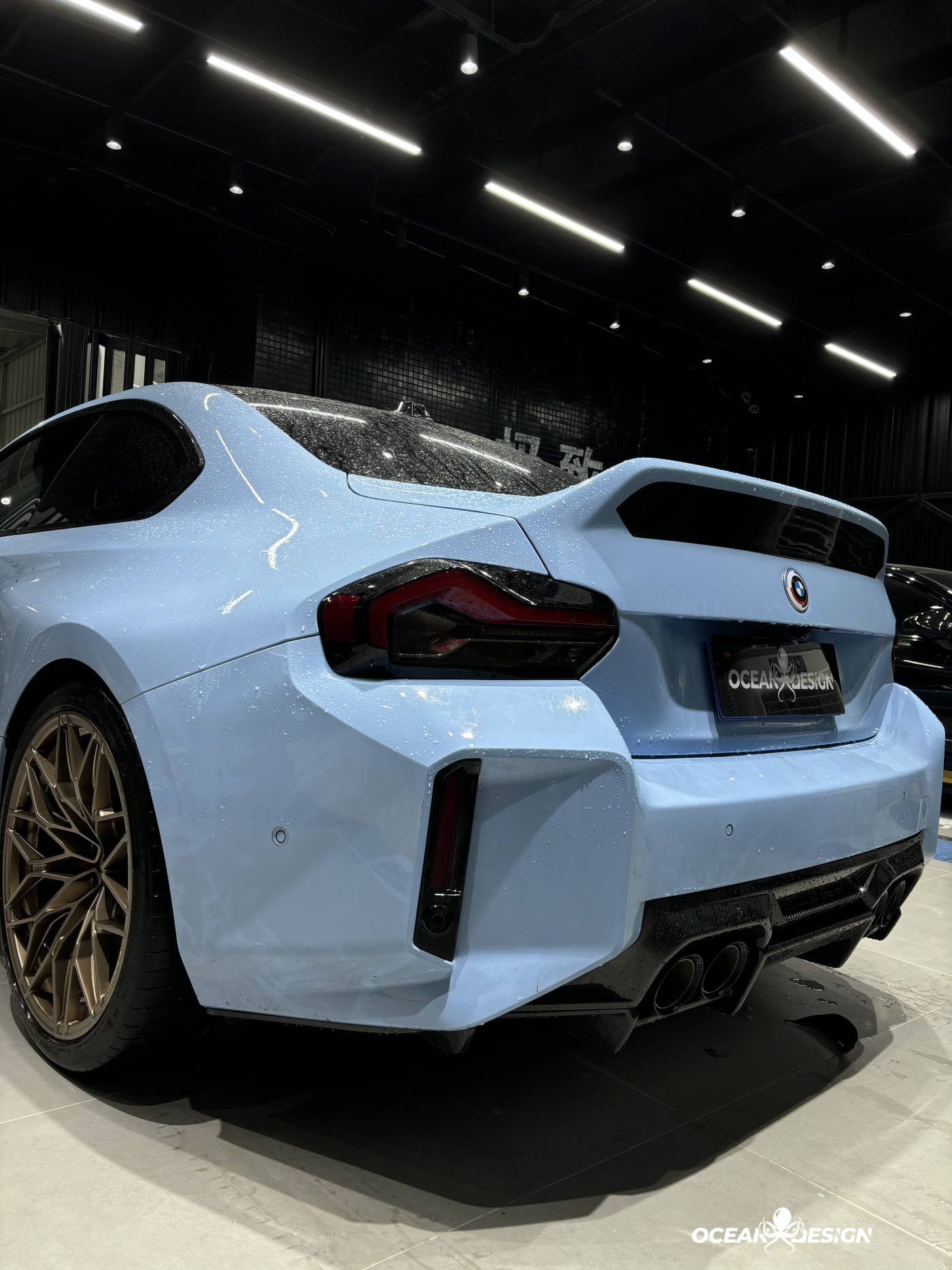 2023-2025 BMW G87 M2 AP Style Lower Rear Diffuser Dry Carbon Fiber