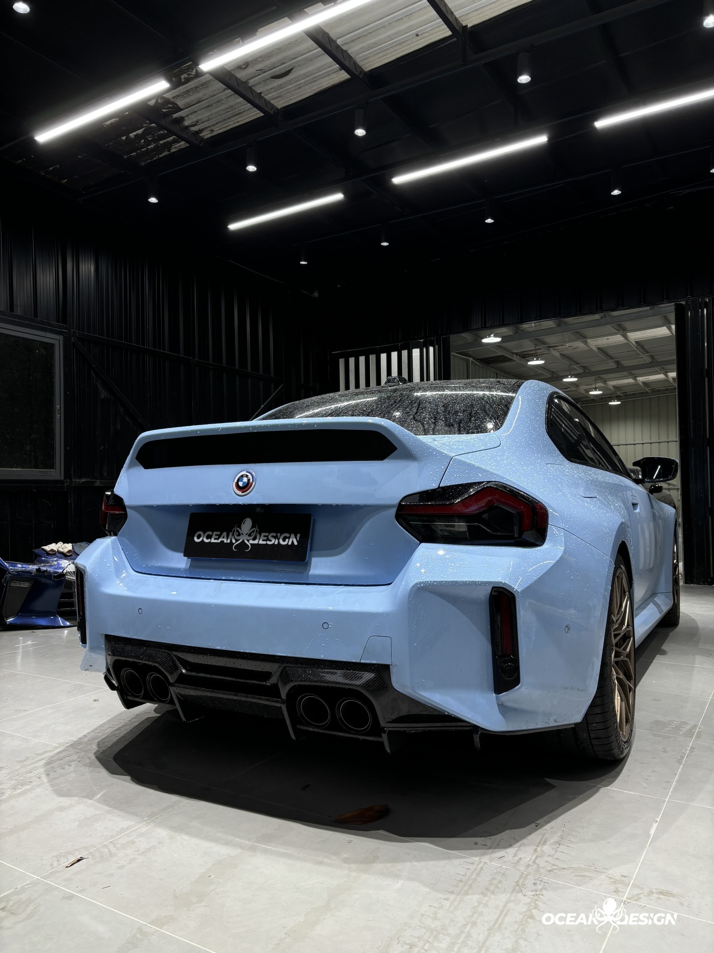 2023-2025 BMW G87 M2 AP Style Lower Rear Diffuser Dry Carbon Fiber