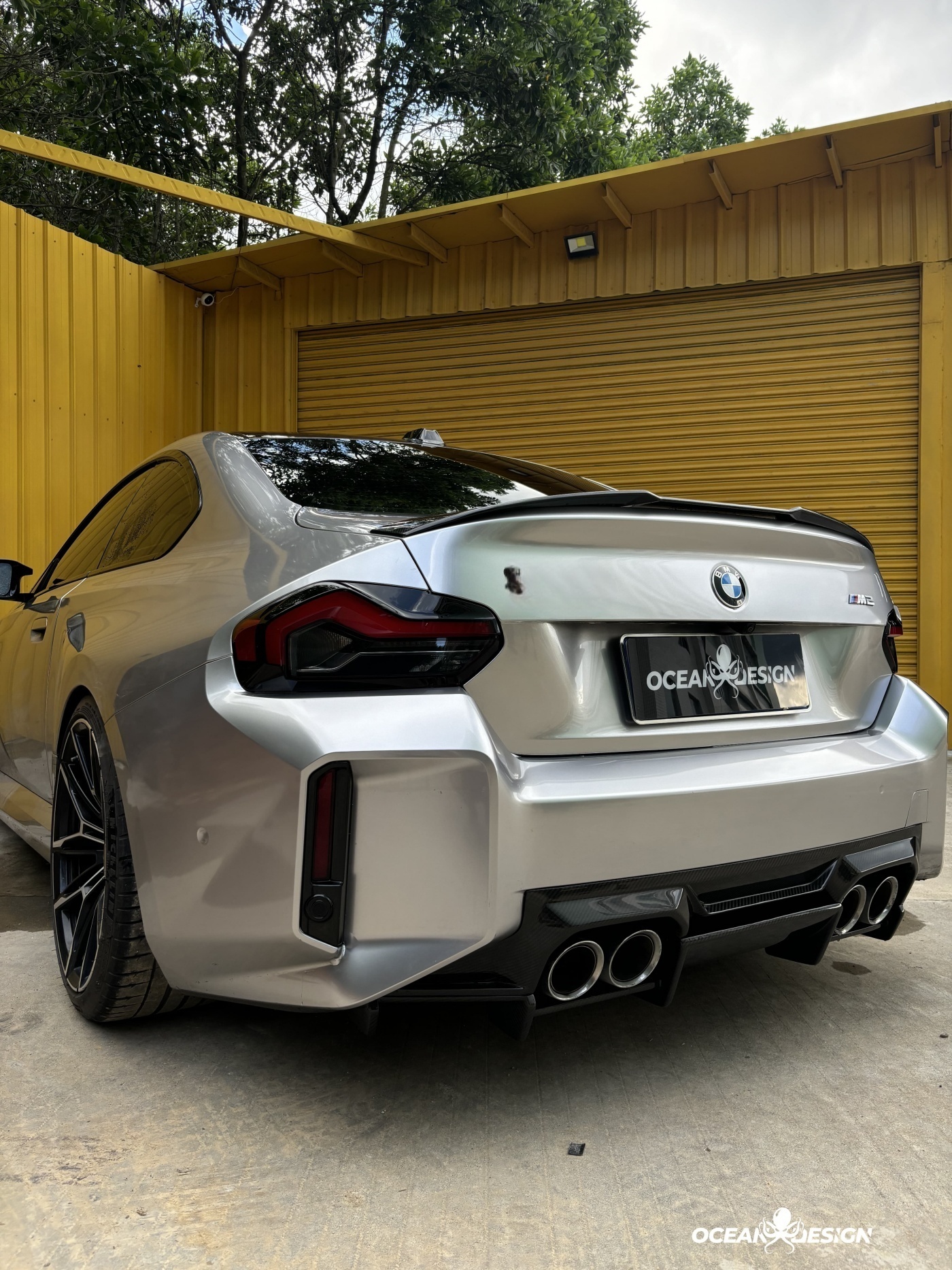 2023-2025 BMW G87 M2 AP Style Lower Rear Diffuser Dry Carbon Fiber