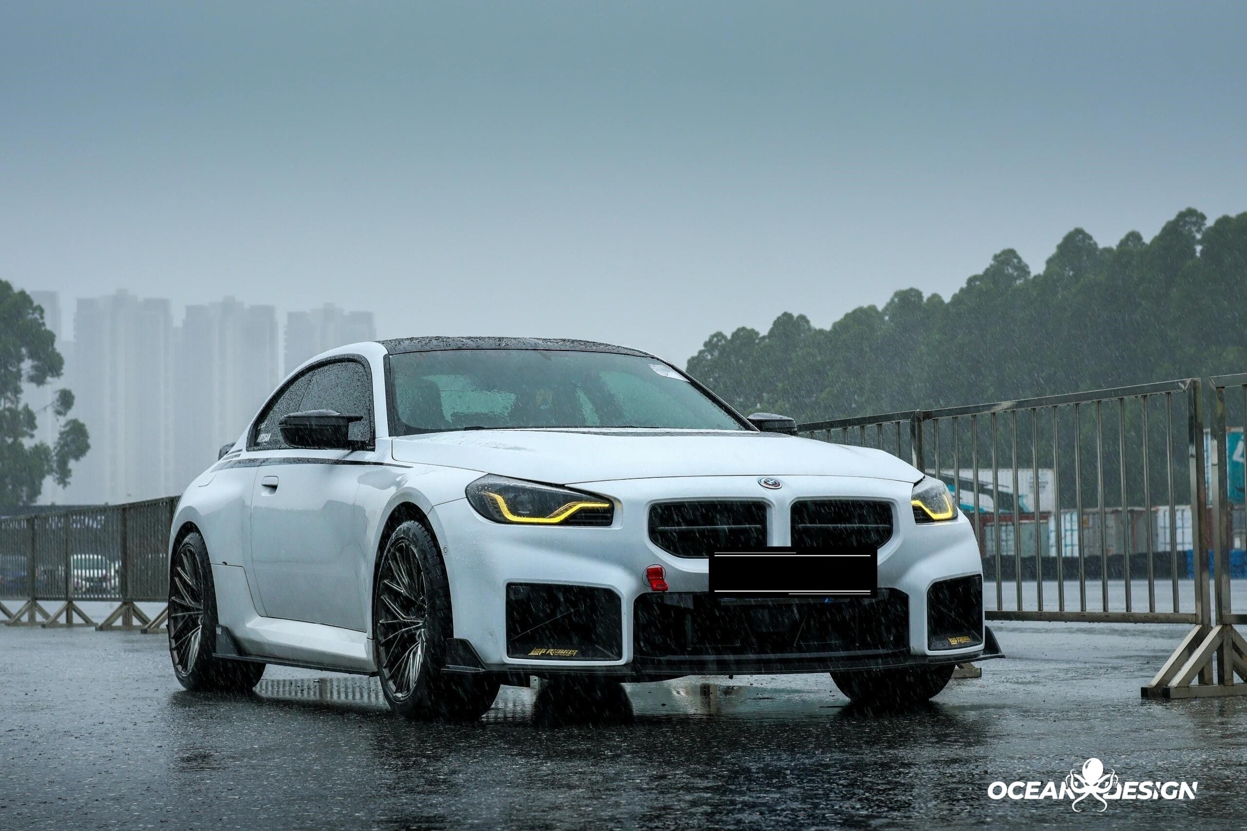 2023-2025 BMW G87 M2 Ocean Design Dry Carbon Front Lip Splitter