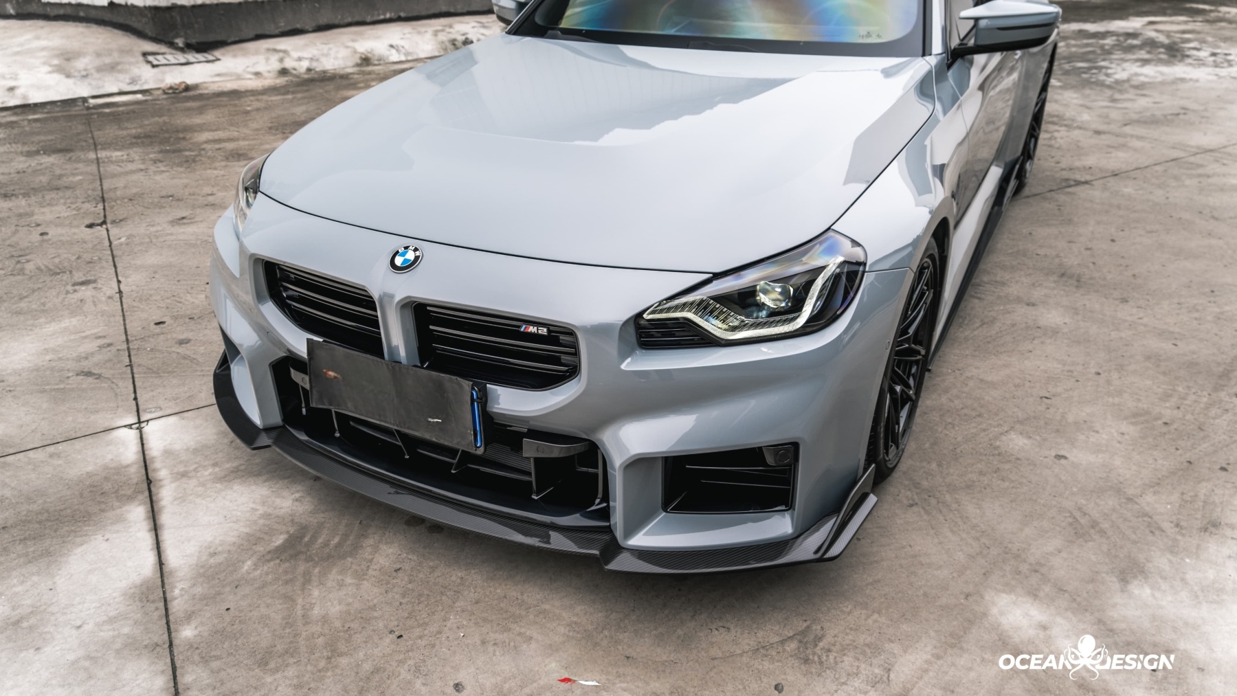 2023-2025 BMW G87 M2 Ocean Design Dry Carbon Front Lip Splitter