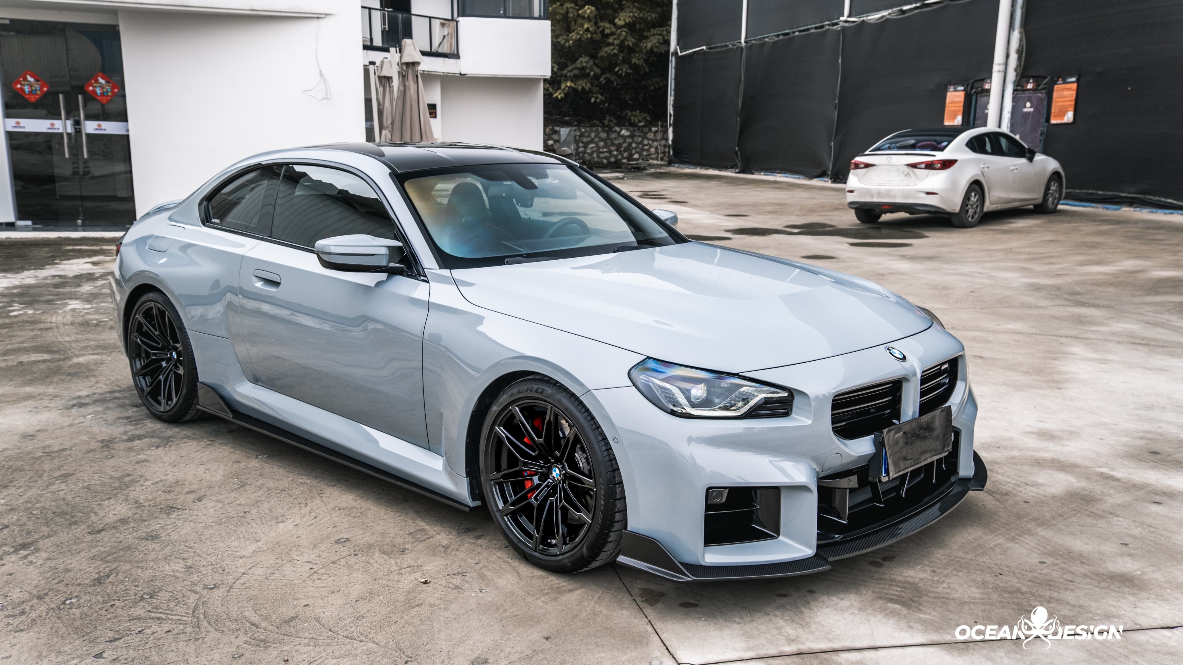 2023-2025 BMW G87 M2 Ocean Design Dry Carbon Front Lip Splitter