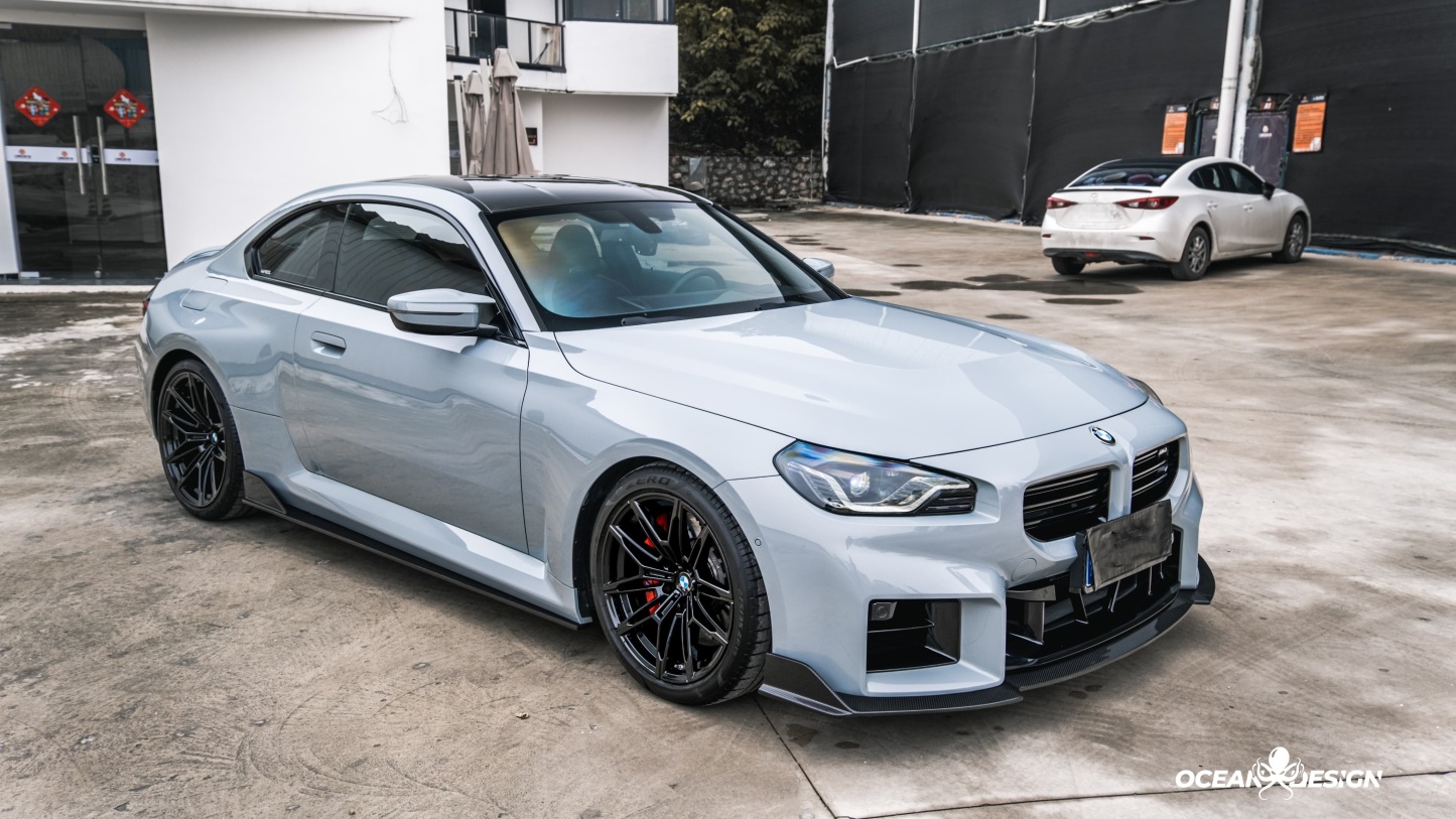 2023-2025 BMW G87 M2 Ocean Design Dry Carbon Front Lip Splitter