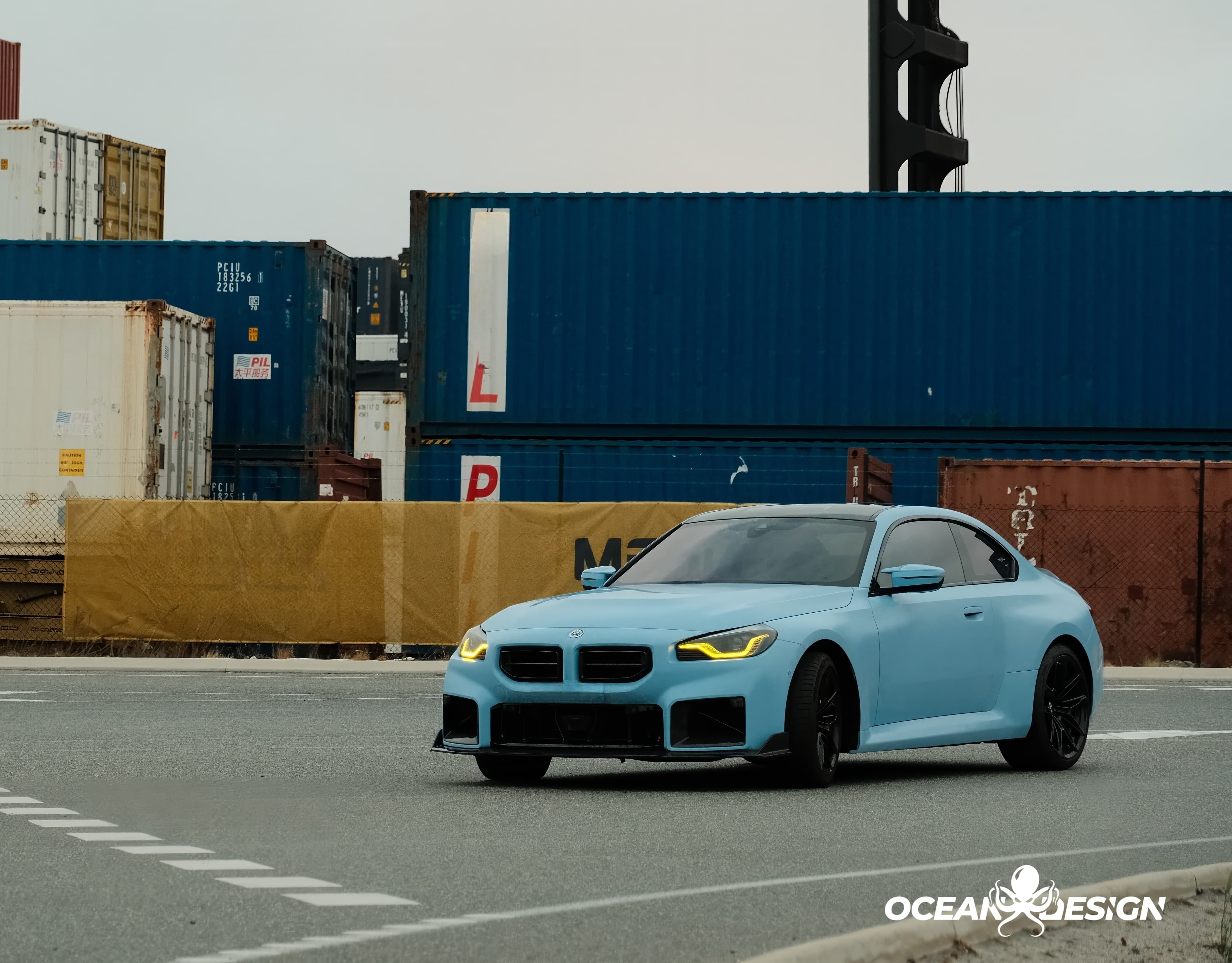 2023-2025 BMW G87 M2 Ocean Design Dry Carbon Front Lip Splitter
