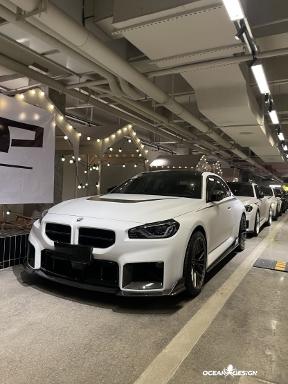 2023-2025 BMW G87 M2 Ocean Design Dry Carbon Front Lip Splitter