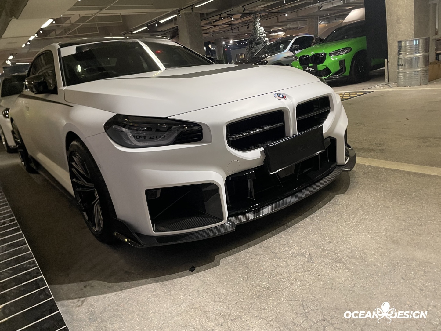 2023-2025 BMW G87 M2 Ocean Design Dry Carbon Front Lip Splitter