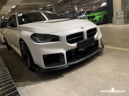 2023-2025 BMW G87 M2 Ocean Design Dry Carbon Front Lip Splitter