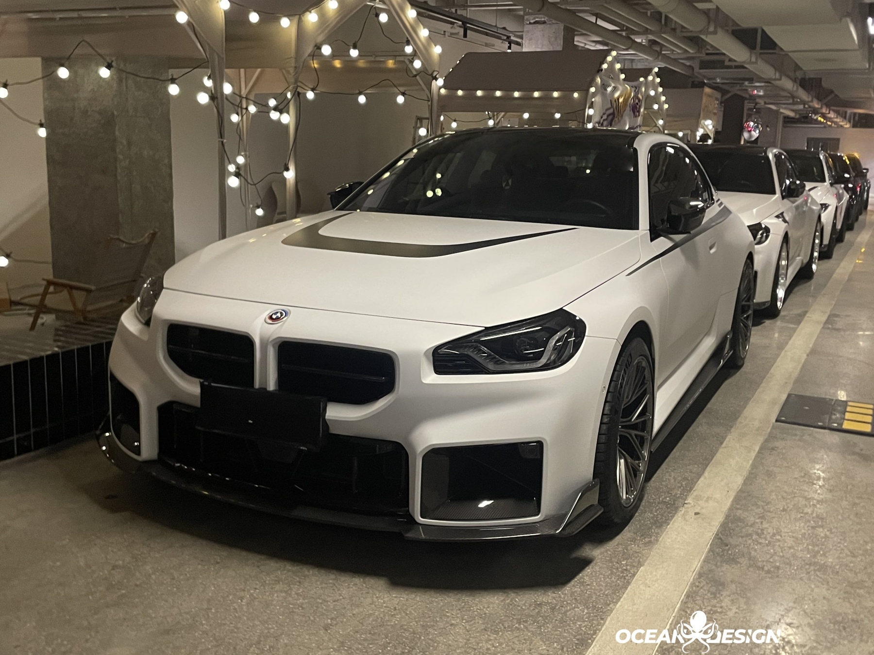 2023-2025 BMW G87 M2 Ocean Design Dry Carbon Front Lip Splitter
