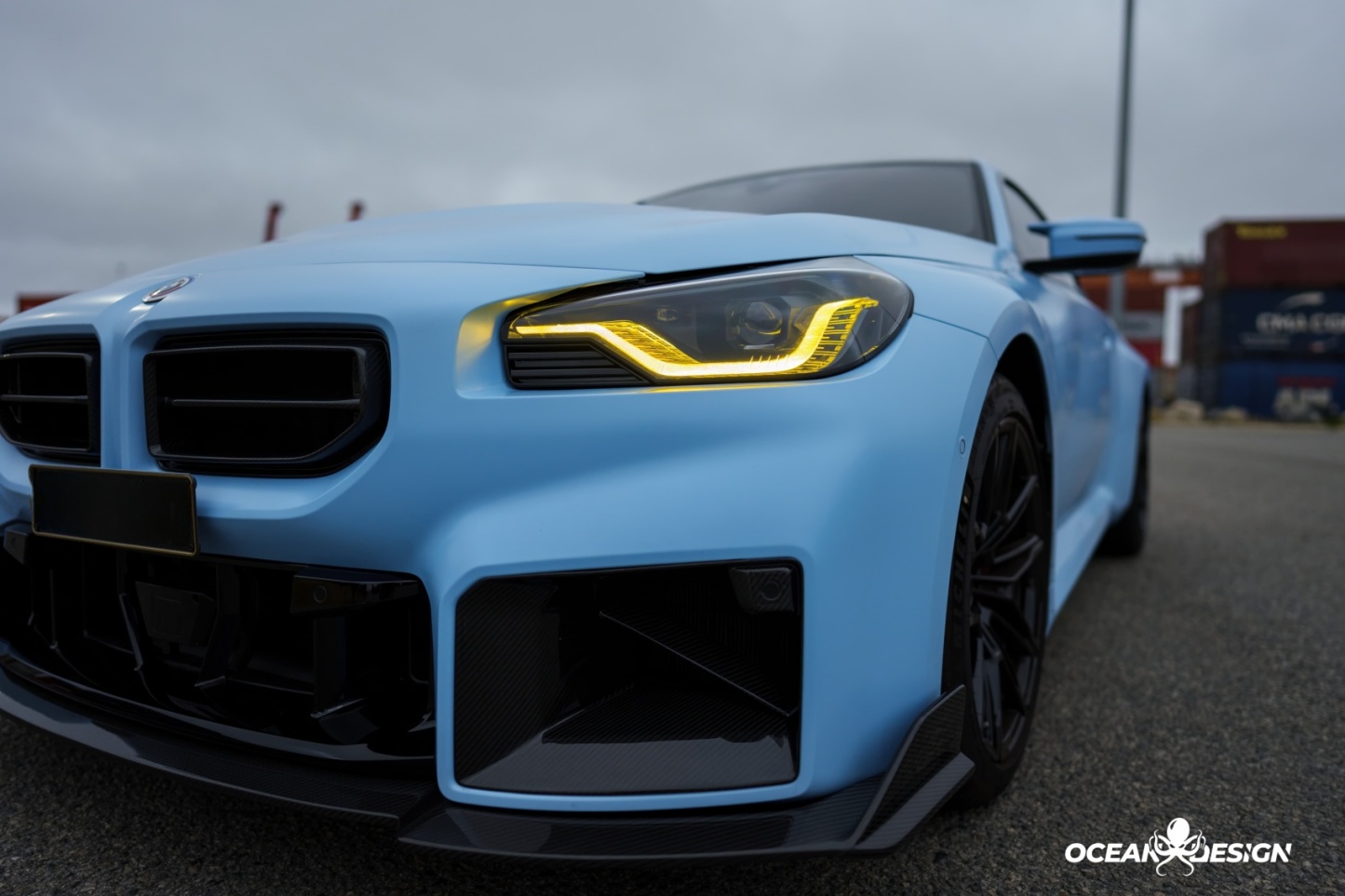 2023-2025 BMW G87 M2 Ocean Design Dry Carbon Front Lip Splitter