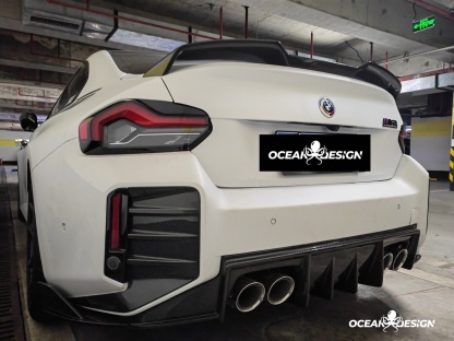 2023-2025 BMW G87 M2 Ocean Design Dry Carbon Rear Diffuser