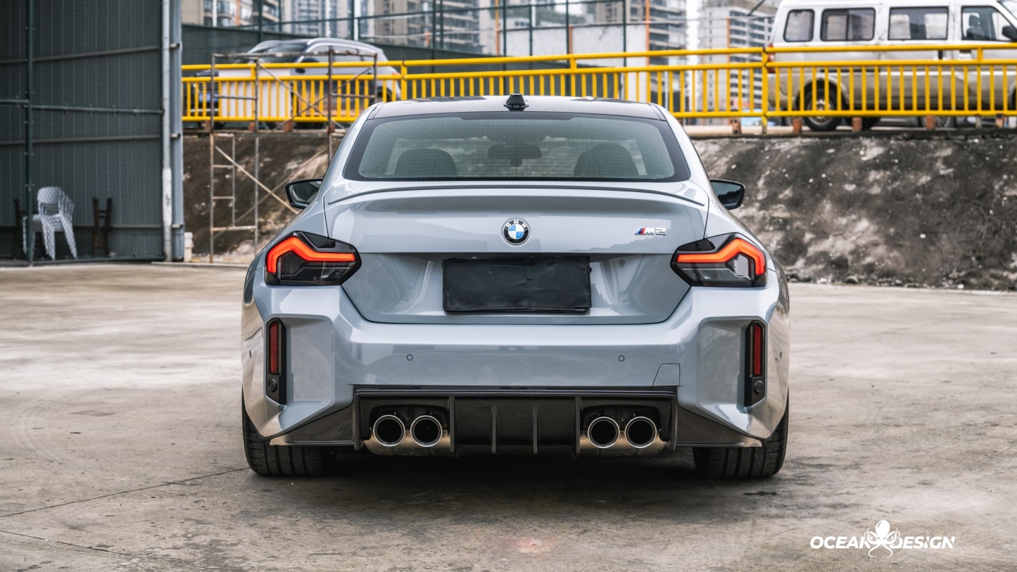 2023-2025 BMW G87 M2 Ocean Design Dry Carbon Rear Diffuser