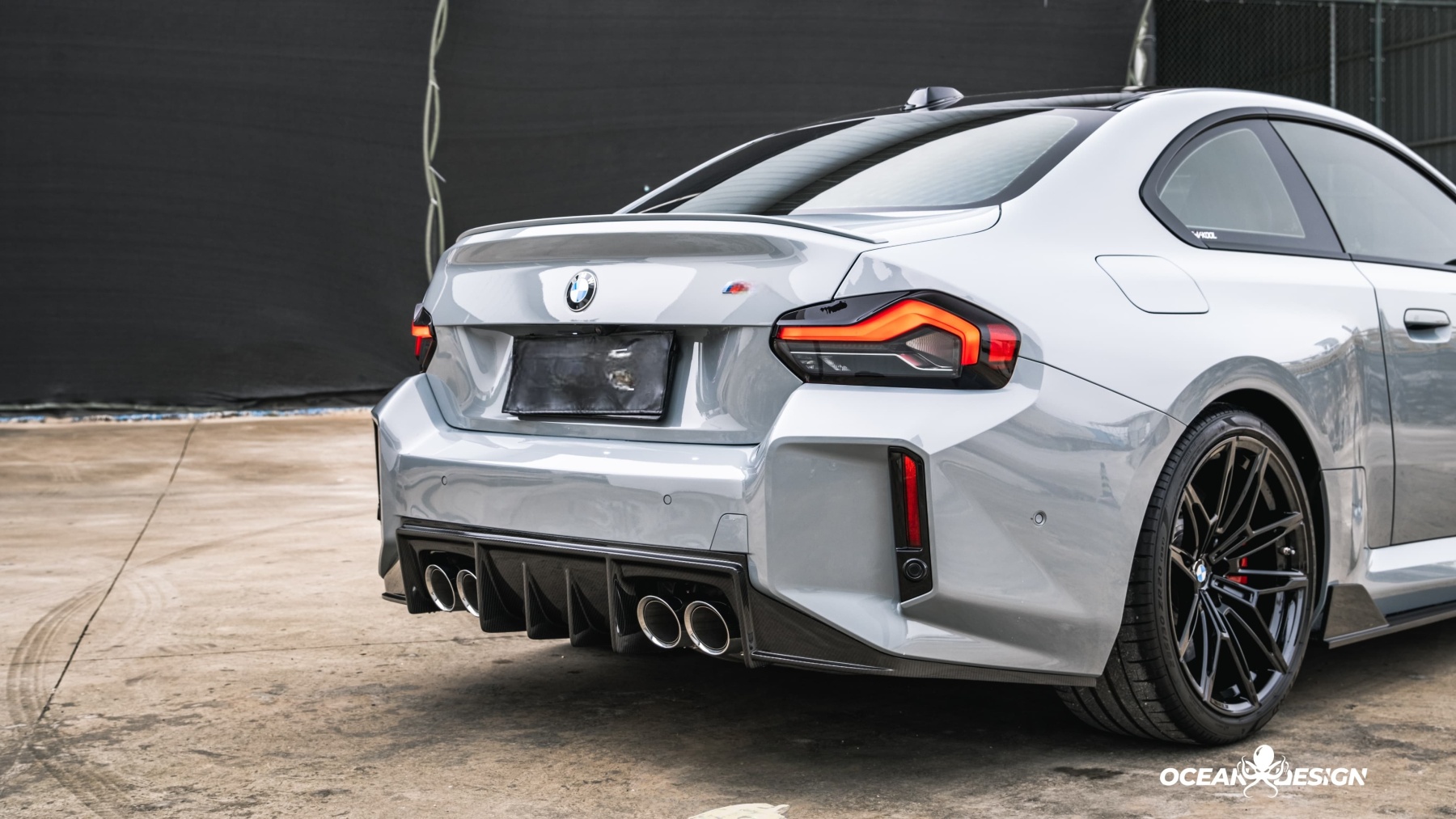 2023-2025 BMW G87 M2 Ocean Design Dry Carbon Rear Diffuser
