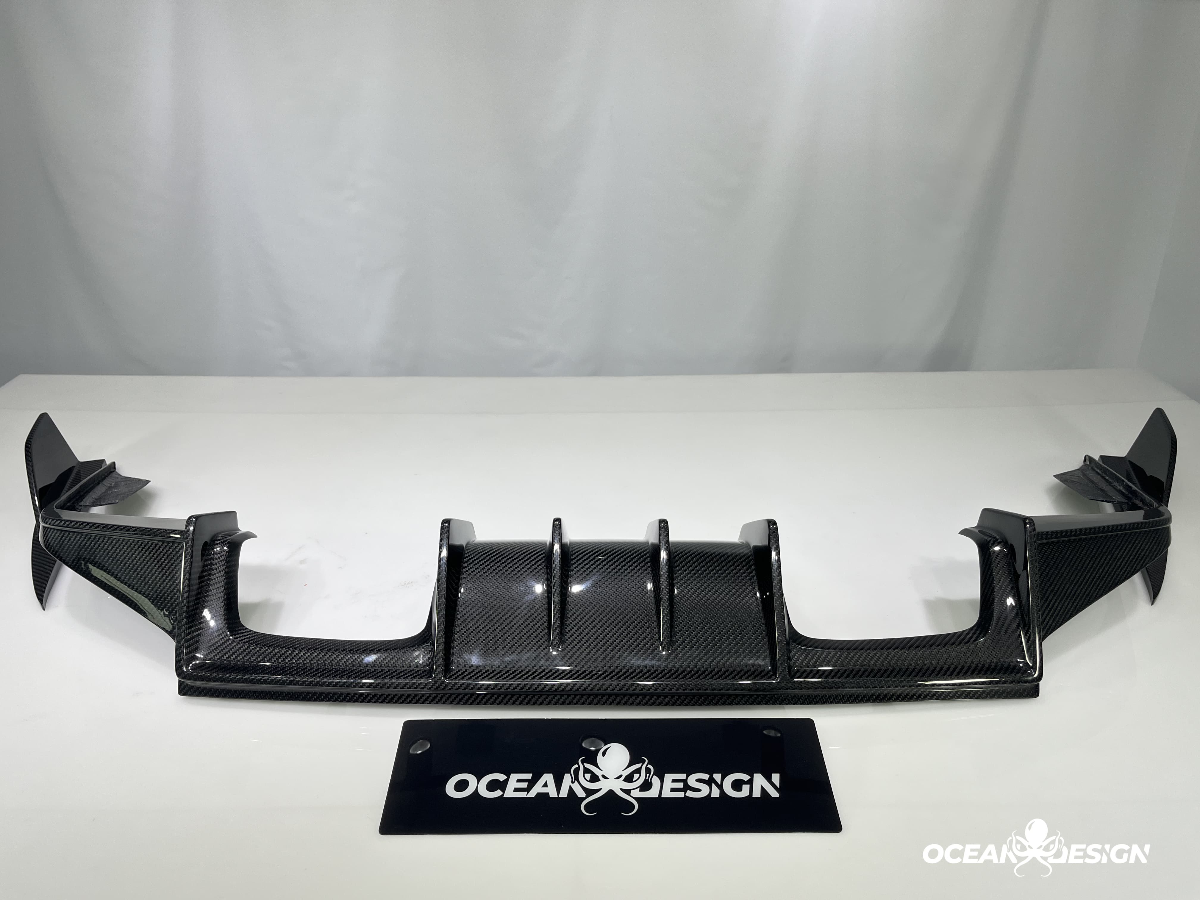 2023-2025 BMW G87 M2 Ocean Design Dry Carbon Rear Diffuser