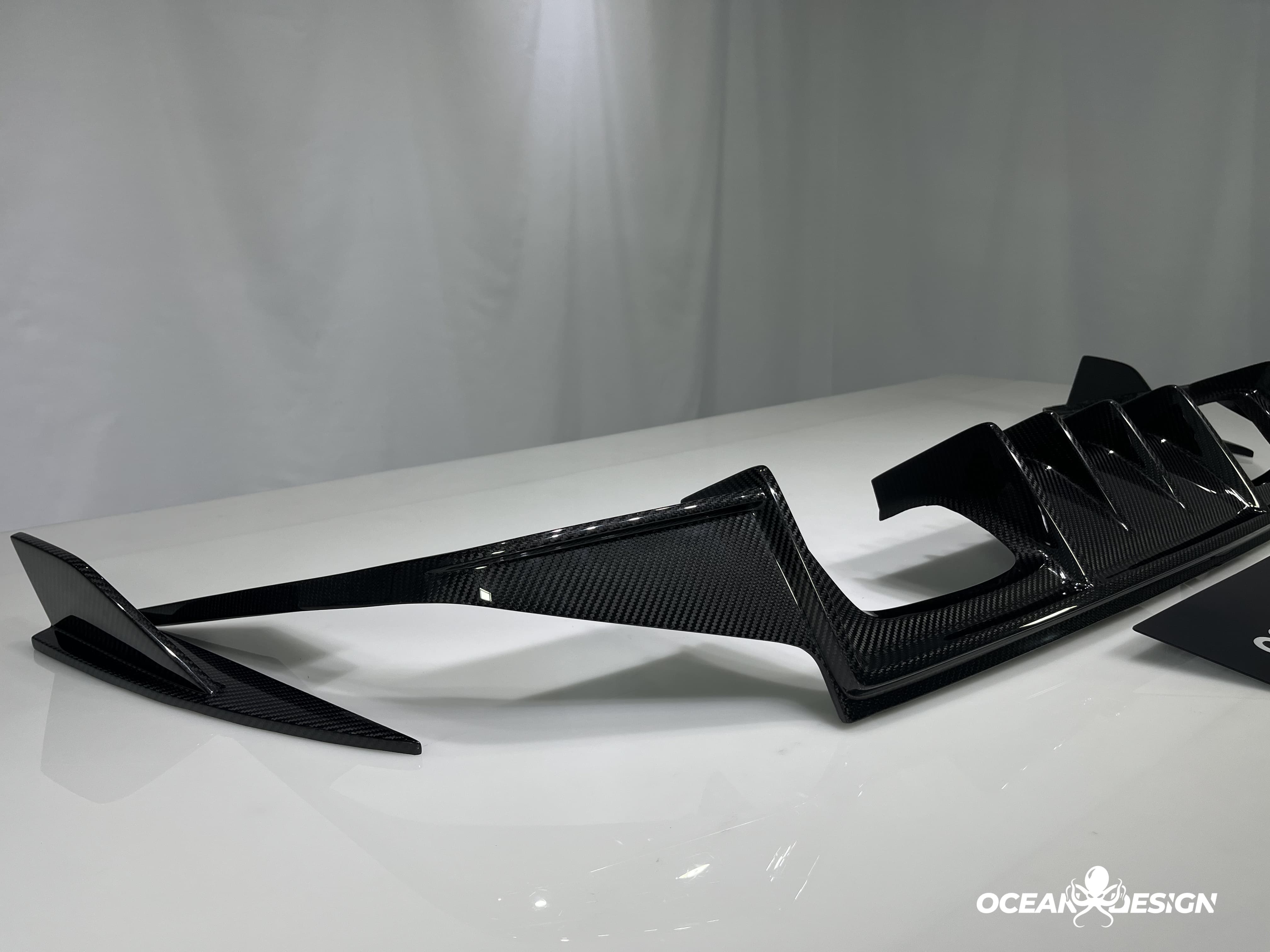 2023-2025 BMW G87 M2 Ocean Design Dry Carbon Rear Diffuser