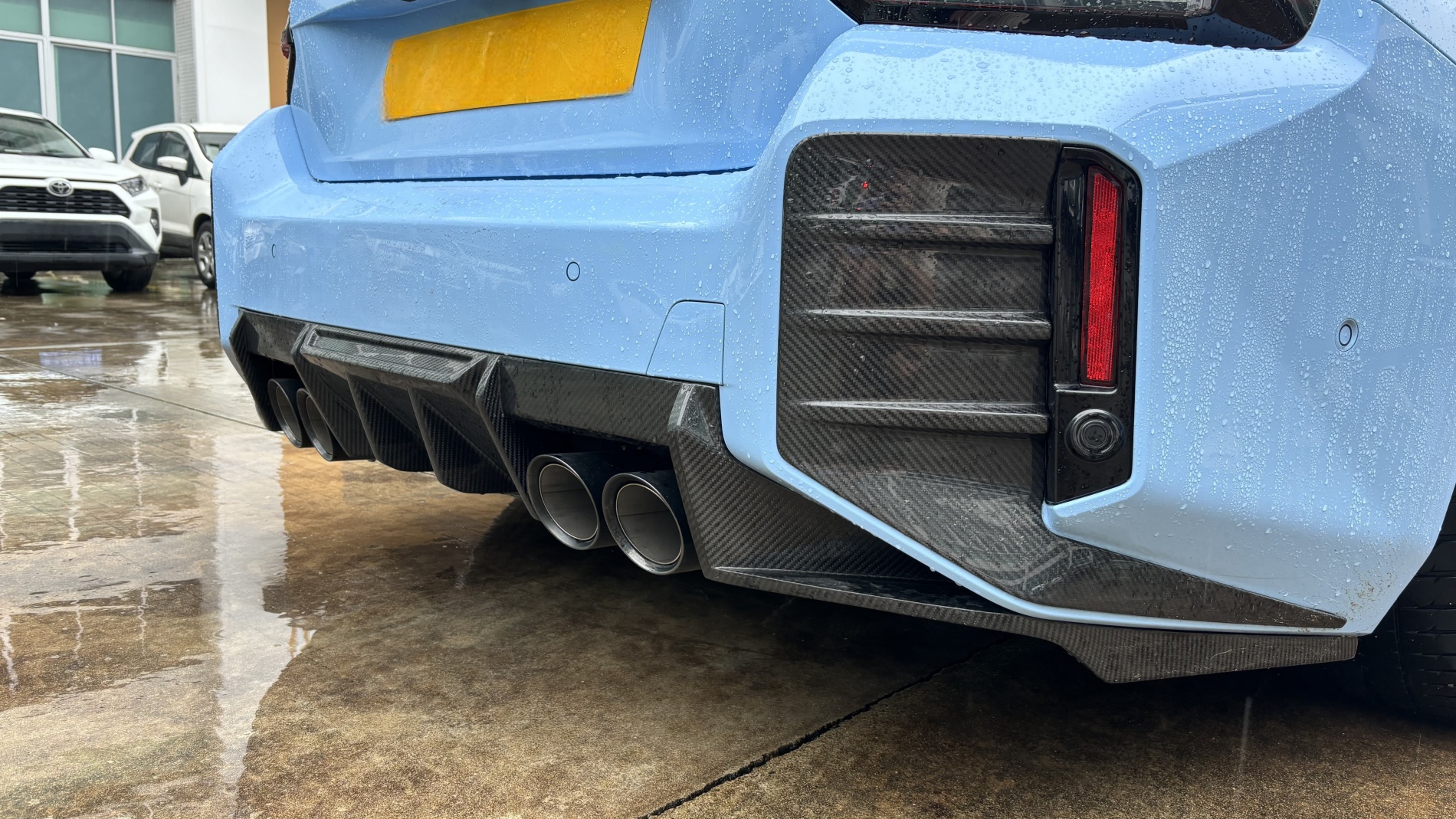 2023-2025 BMW G87 M2 Ocean Design Dry Carbon Rear Diffuser