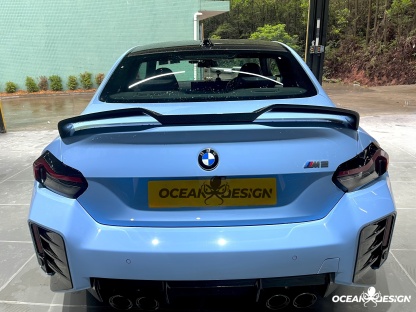 2023-2025 BMW G87 M2 G42 M240i Ocean Design Dry Carbon Rear Spoiler