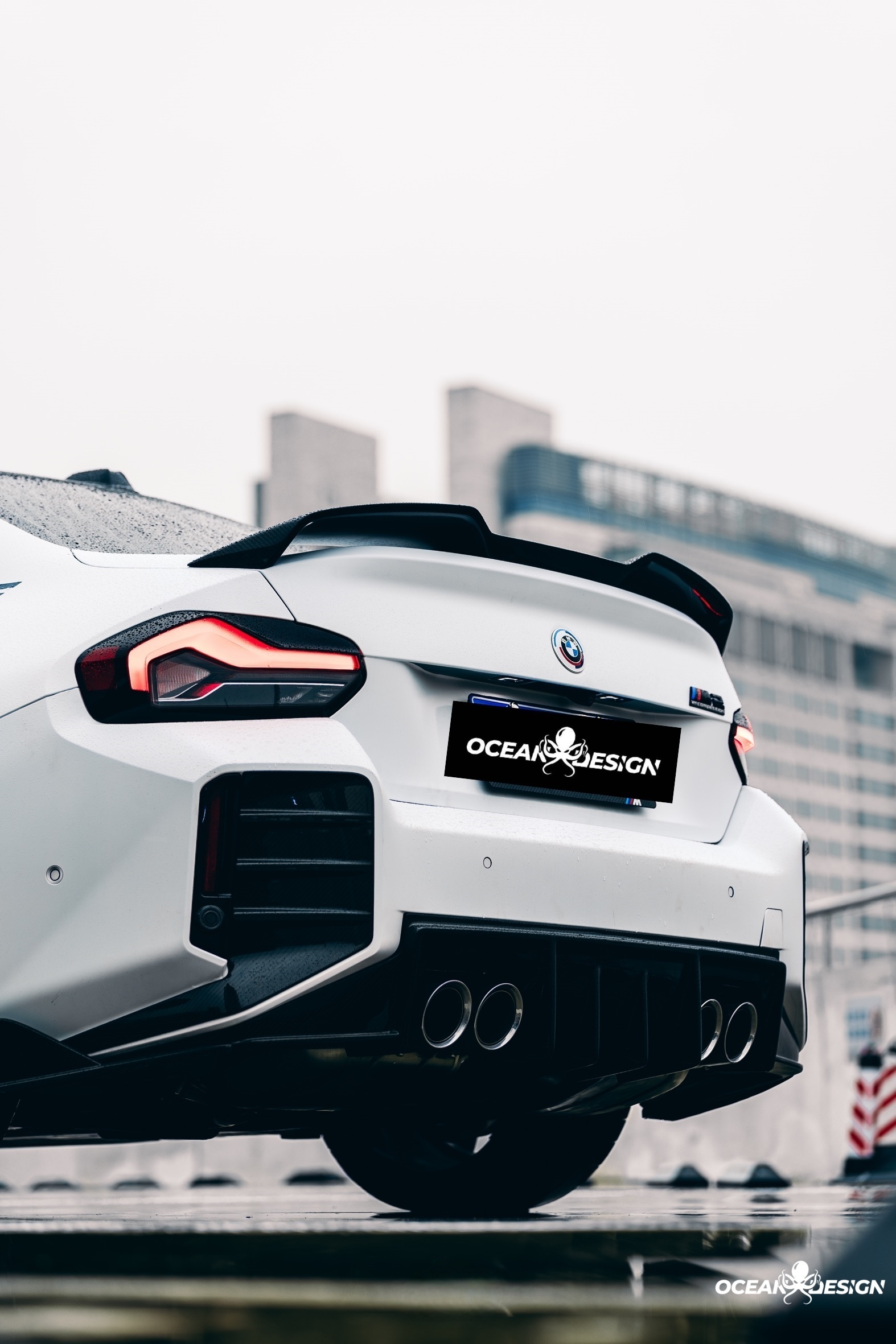 2023-2025 BMW G87 M2 G42 M240i Ocean Design Dry Carbon Rear Spoiler
