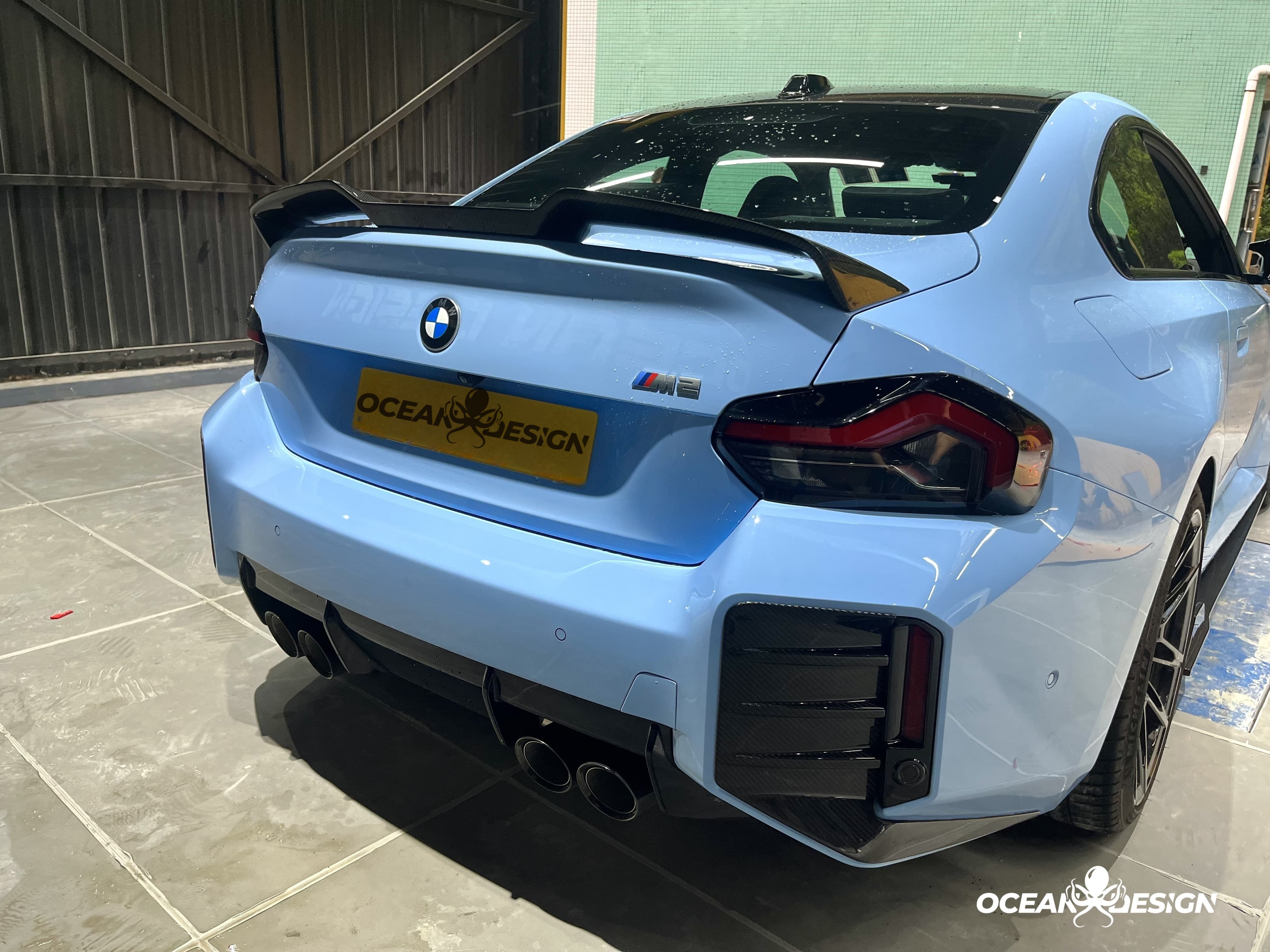 2023-2025 BMW G87 M2 G42 M240i Ocean Design Dry Carbon Rear Spoiler